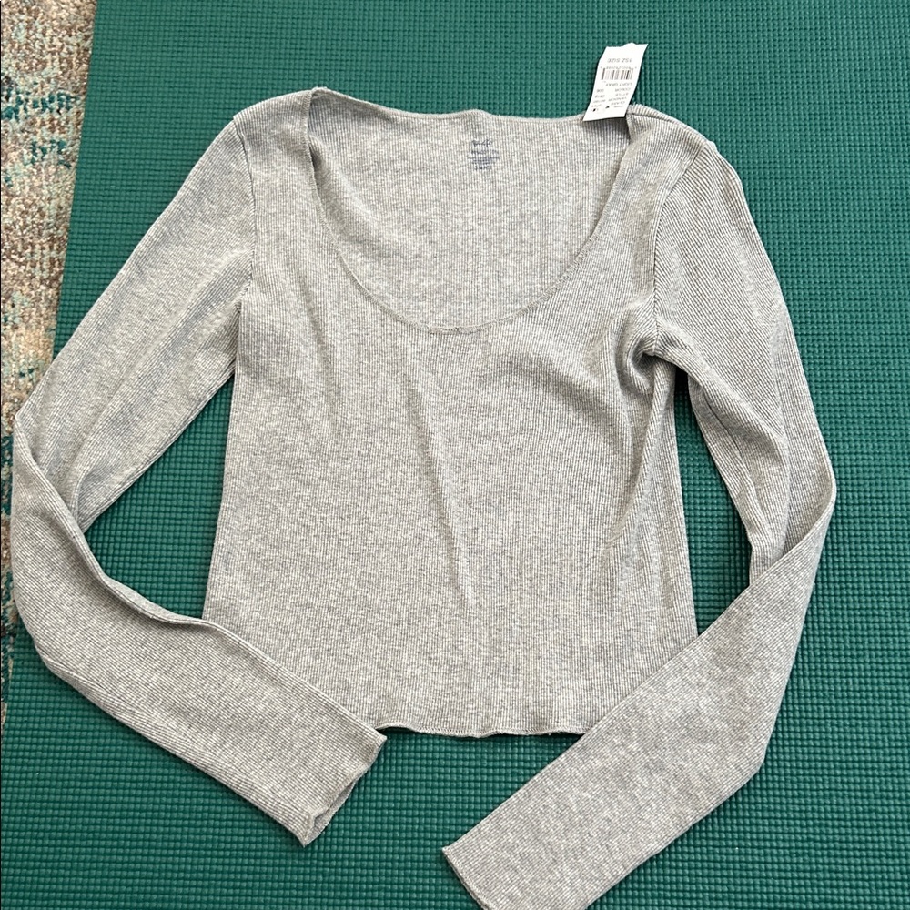 Brandy Melville plunging neckline tee